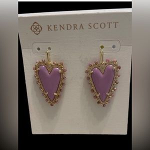 NEW Kendra Scott Beaded Ansley Heart Earrings